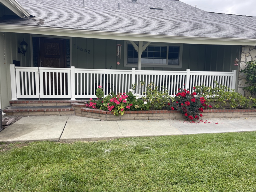 vinyl porch railing by K Star Vinyl Fencing